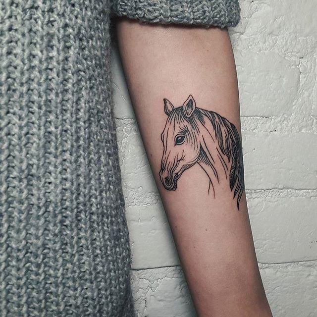 Tatuagem Masculina de Cavalo