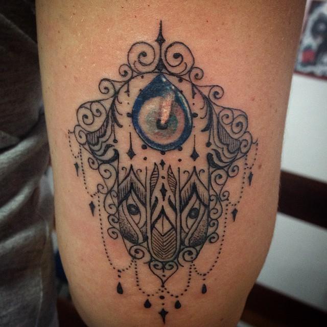 mandala tattoo na mao 55 de Impressionantes Olho Grego Tatuagens