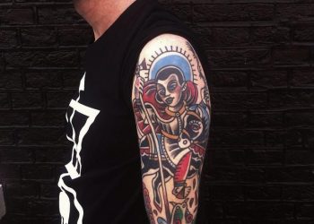 50 tatuagens de São Jorge que representam proteção e força guerreira