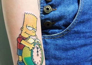 80 tatuagens do Simpsons para eternizar essa série na pele
