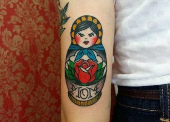 60 tatuagens perfeitas da tradicional boneca russa matrioska