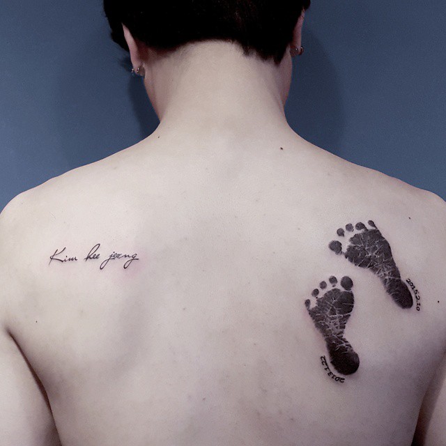 Tatuagem de pés de bebês: eternizar o amor de pai e filho na pele