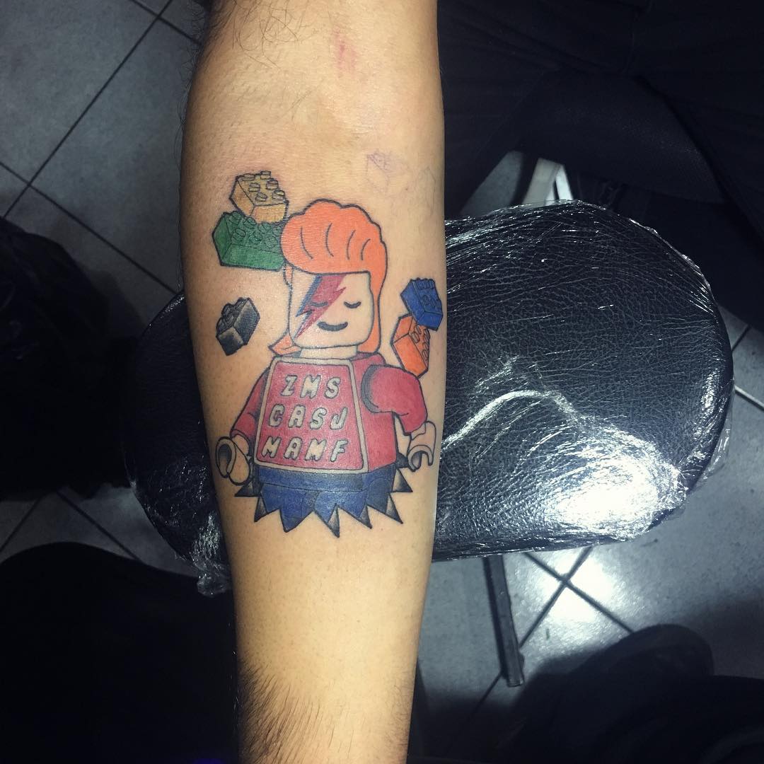 We can be Legos - tatuagem de Lego David Bowie 