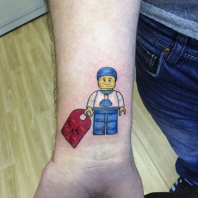 Tatuagem Lego old school 