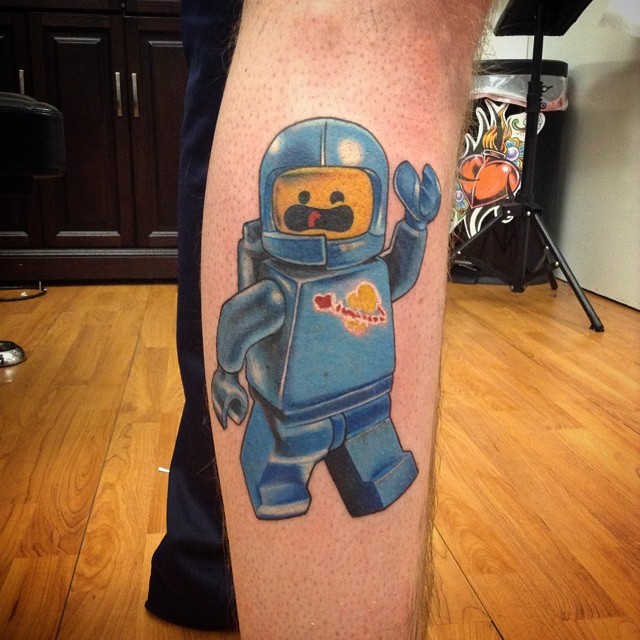 Boneco de Lego astronauta.