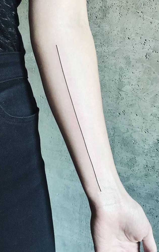 Quer tatuagem mais simples do que essa?