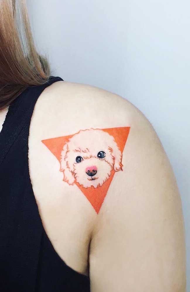 Por exemplo: você pode tatuar a foto do seu cachorrinho.