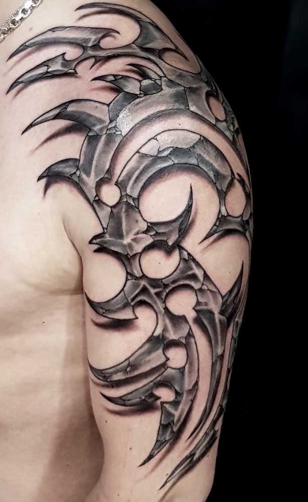 Uau! Essa tattoo parece até algo bem real.