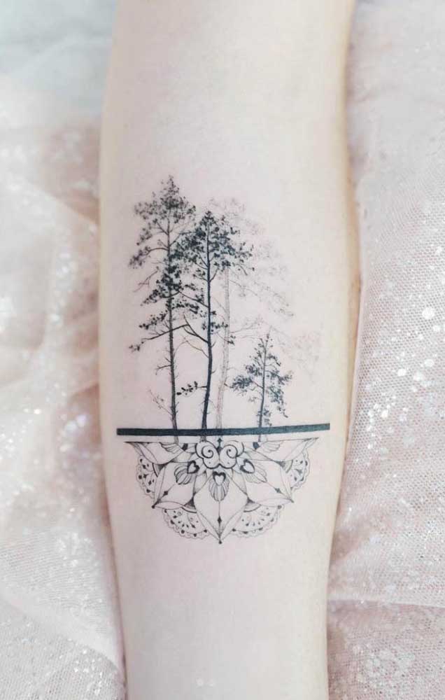 Faça uma tattoo que possa unir dois momentos da sua vida em uma imagem só.