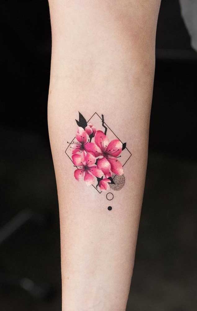 Na tatuagem tumblr é possível criar desenhos mais realistas por conta dos traços em 3D.