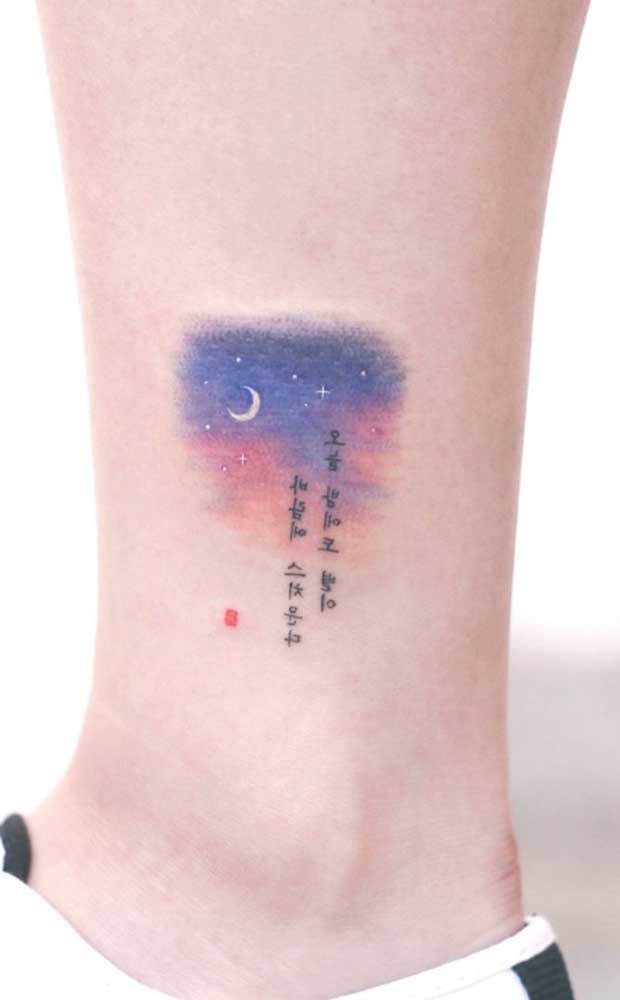 O mais interessante da tatuagem aquarela é que não há restrição de desenhos.