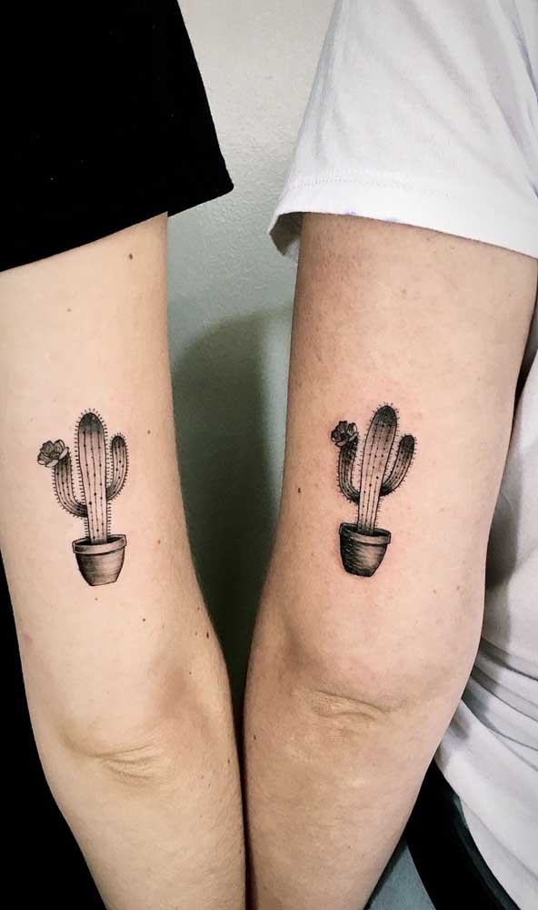 Que tal escolher o cactus para representar a amizade entre irmãs?