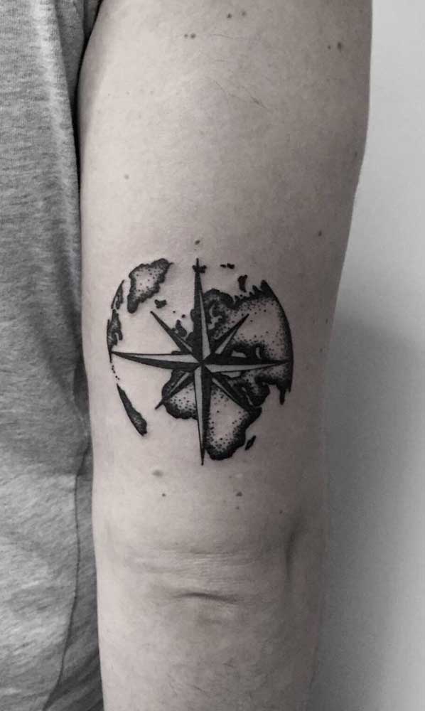 Mas o braço ainda é a região preferida para fazer esse tipo de tattoo.