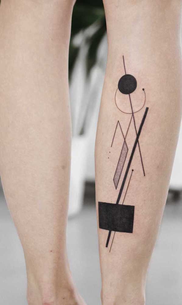 Desenhos abstratos e geométricos podem servir de inspiração para a sua tattoo.