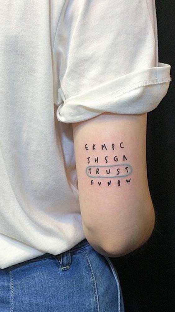 Brinque na hora de fazer a tatuagem fofa.