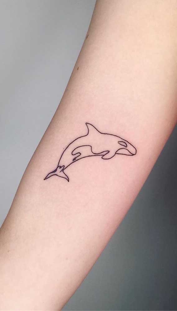 O golfinho é um dos desenhos mais pedidos pelas mulheres.