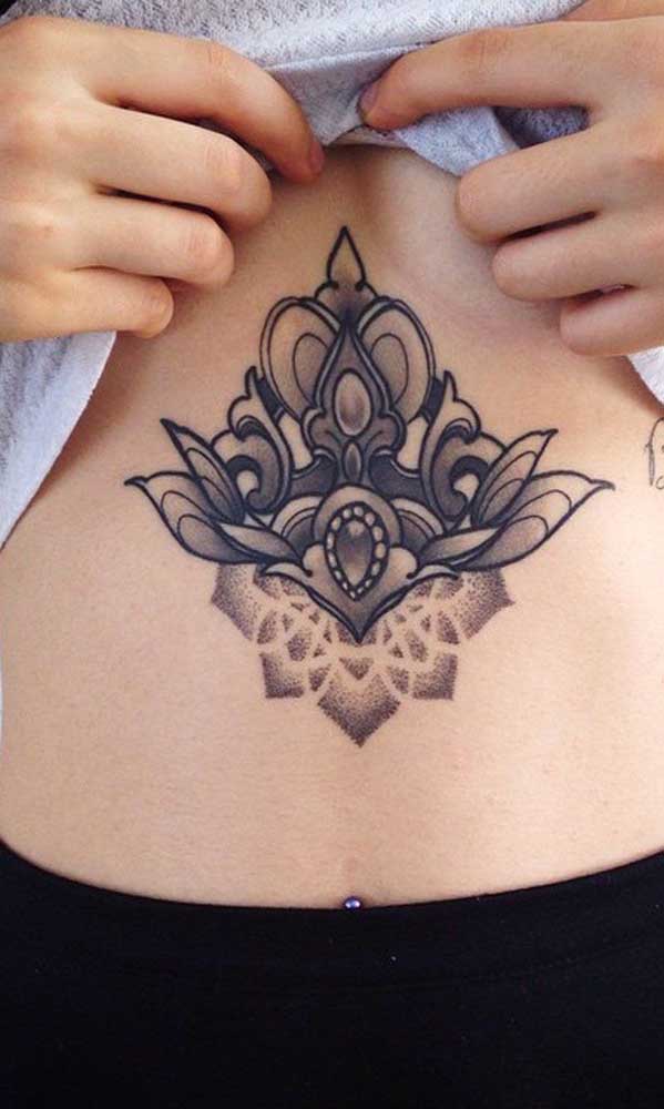 Se você está pensando em fazer uma tatuagem na barriga saiba que é uma região bastante dolorida.