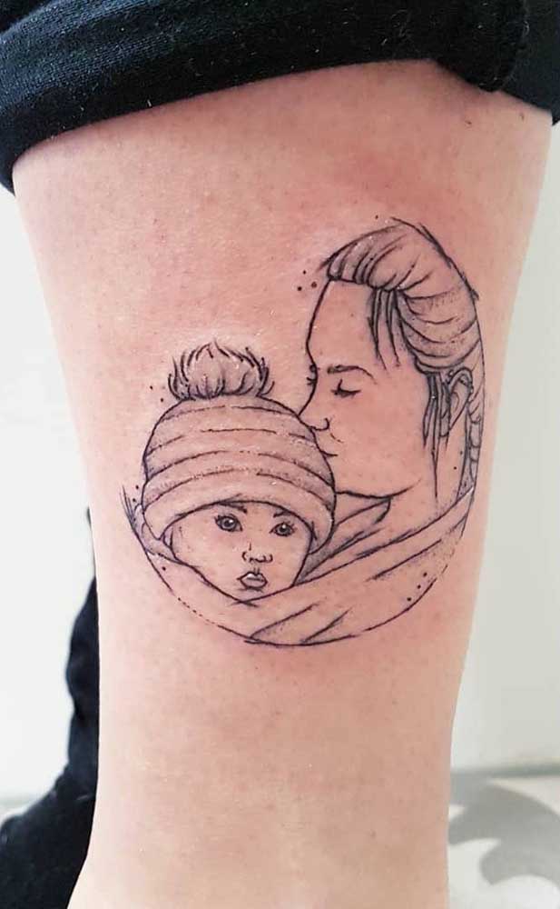 Que tal transformar aquela sua foto com seu filho em uma tatuagem?