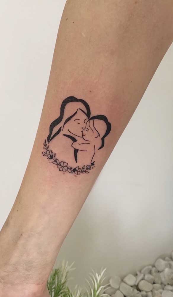 Mãe e filha: muito amor em uma só tatuagem