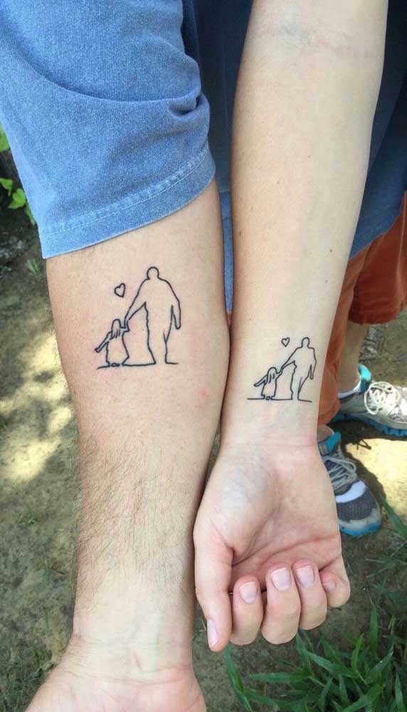 Tatuagem para pai e filho fazer junto