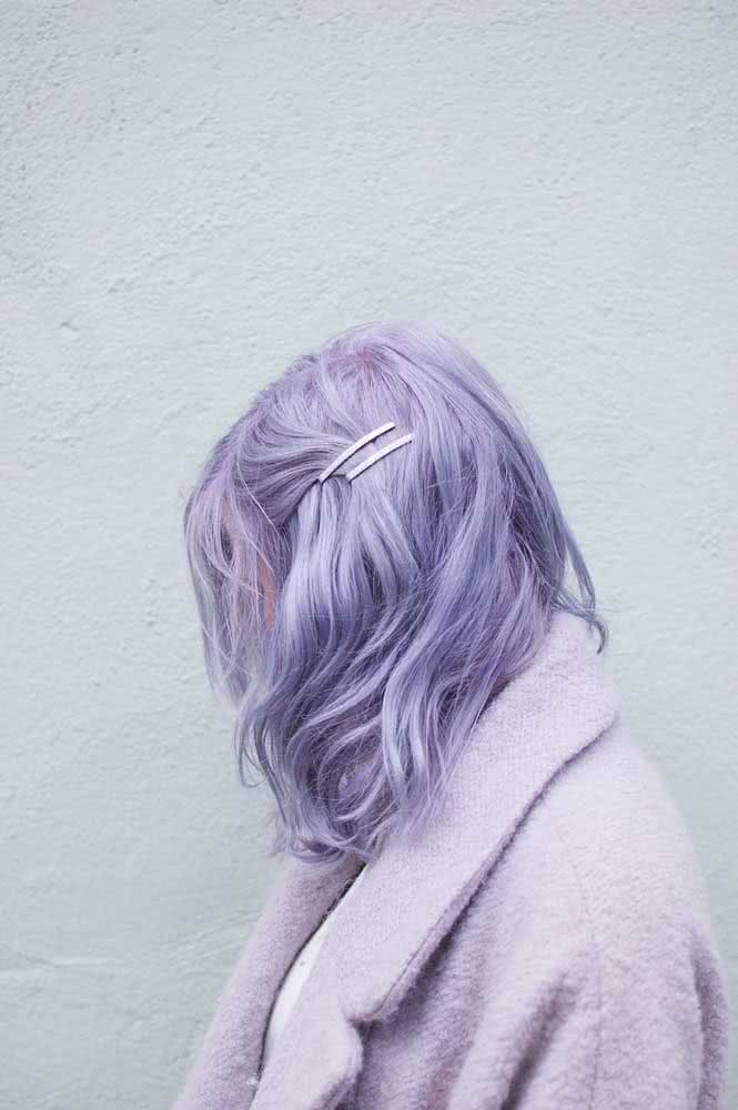 Roxo claro para o cabelo curtinho