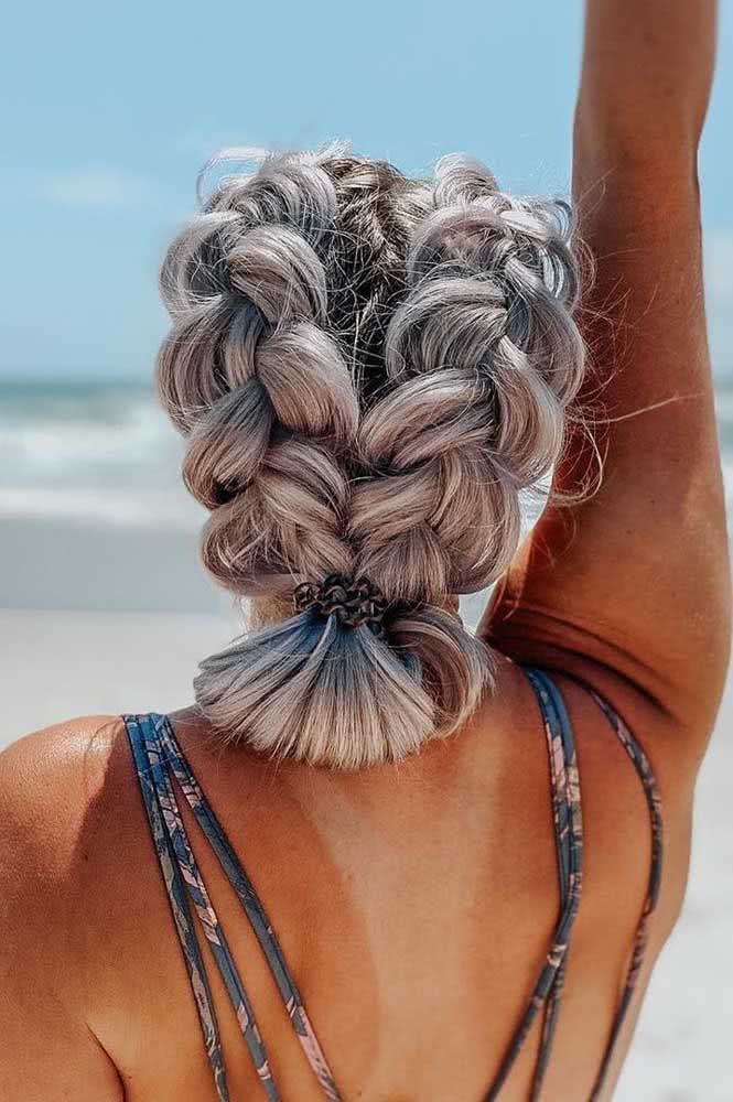 Na praia ou na piscina, a trança boxeadora também vai bem 