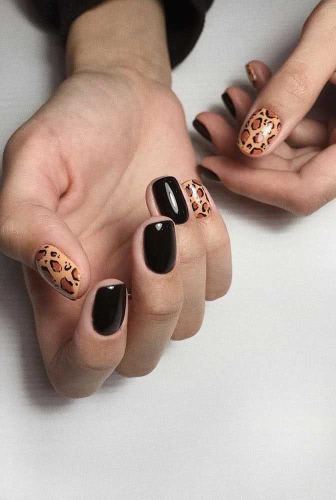 Você não precisa pintar todas as unhas de oncinha