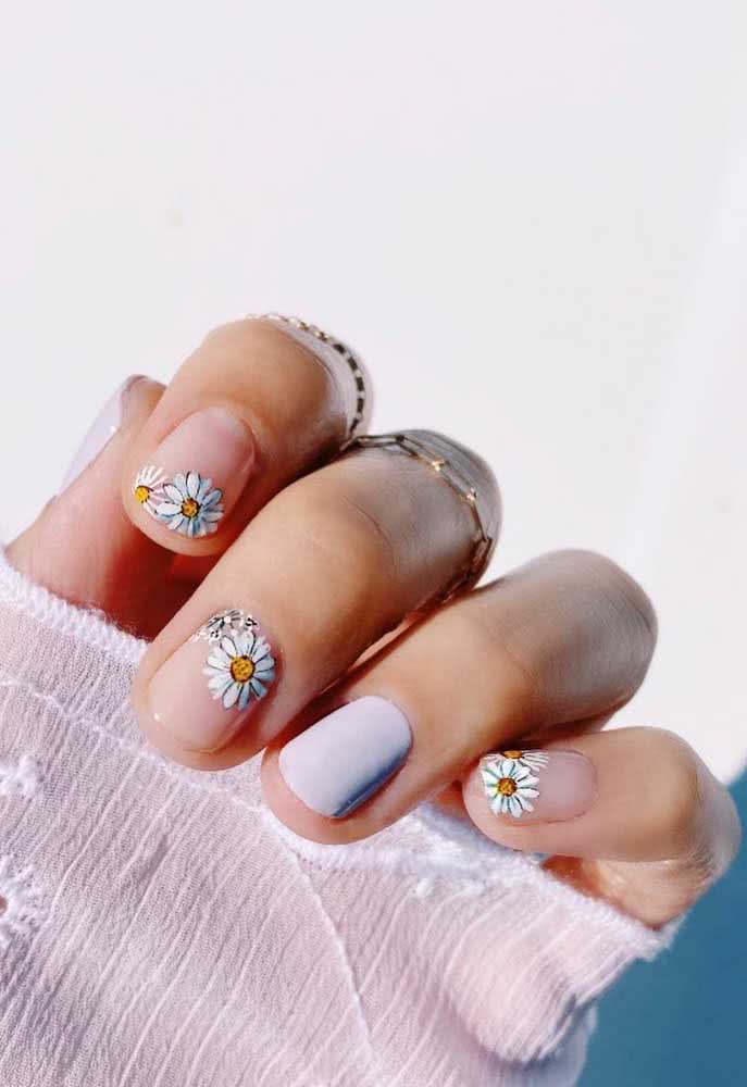 Margaridas: as preferidas da nail art