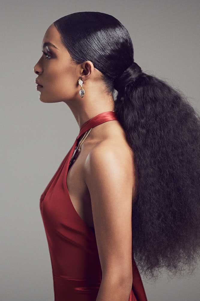 Penteado afro em rabo de cavalo: tradicional, mas cheio de estilo