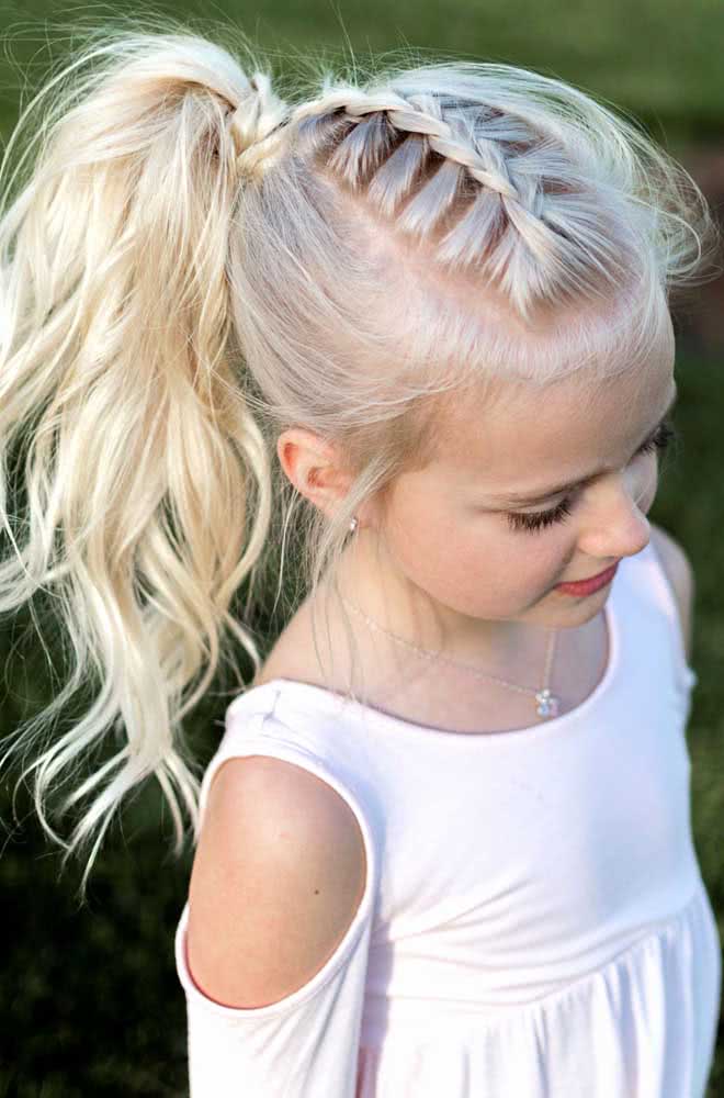 Penteado Infantil com Tranças para Cabelo Curto