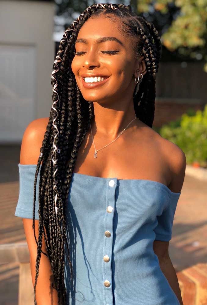 Descubra 100 image penteados com tranças box braids passo a passo ...