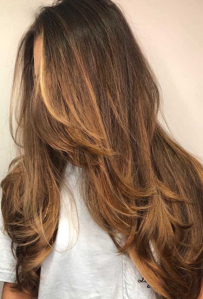 O mesmo corte só que agora em um cabelo ainda maior