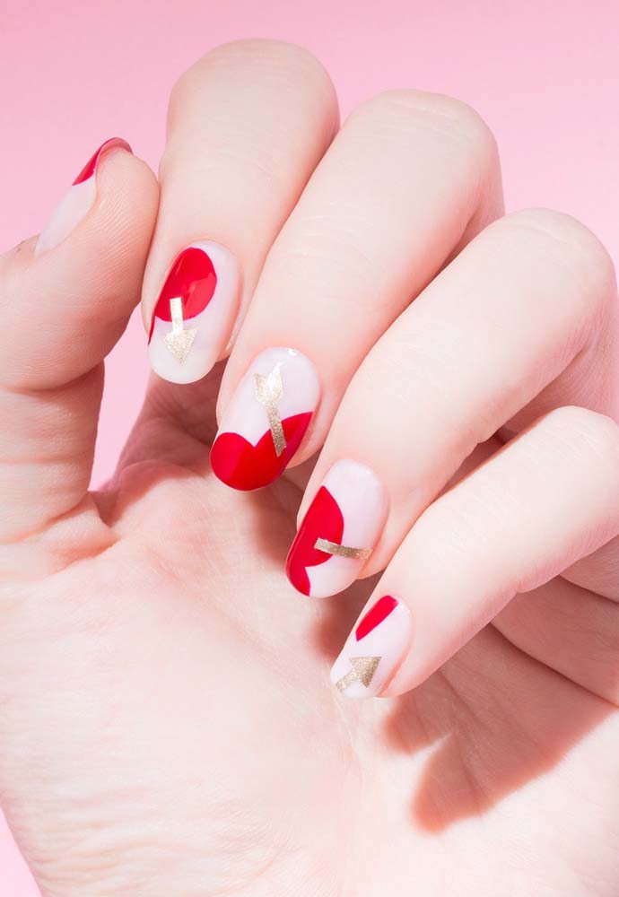 Unhas vermelhas decoradas para o natal: entre no clima da festa