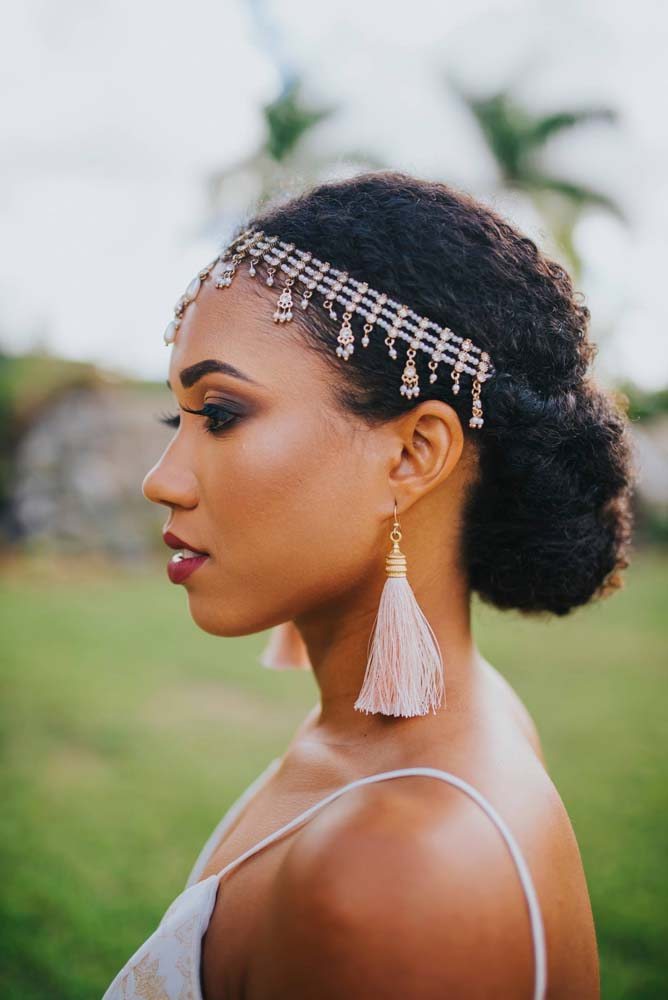 Penteado elegante para usar em uma festa